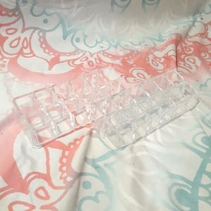 Two Clear Lipstick Holders